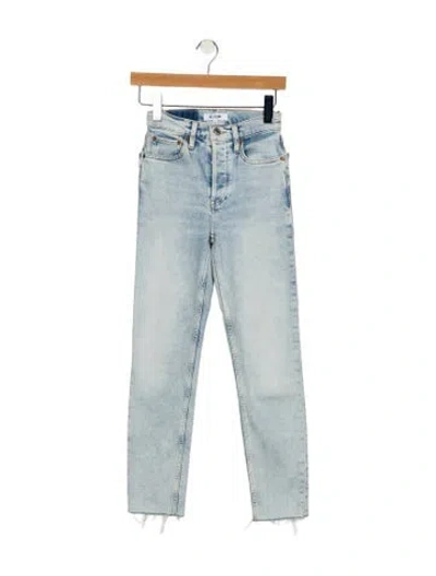 Pre-owned Re/done Mid-rise Skinny Leg Jeans W/ Tags In Blue