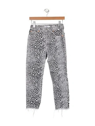 Pre-owned Re/done Mid-rise Skinny Leg Jeans In White