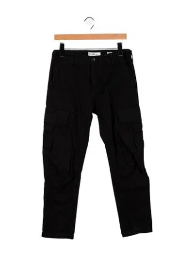 Pre-owned Re/done Mid-rise Straight Leg Jeans In Black