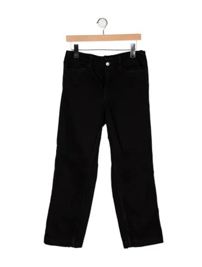 Pre-owned Re/done Mid-rise Straight Leg Jeans In Black
