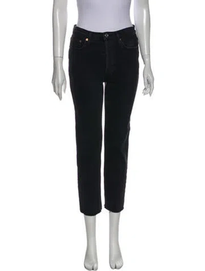 Pre-owned Re/done Mid-rise Straight Leg Jeans In Multi