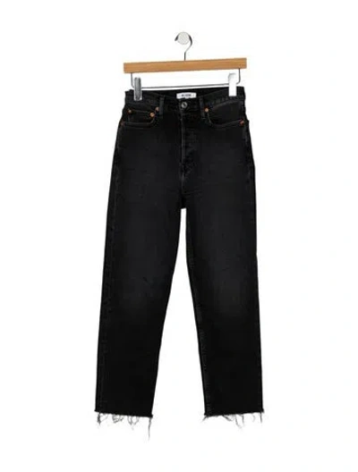 Pre-owned Re/done Mid-rise Straight Leg Jeans In Multi