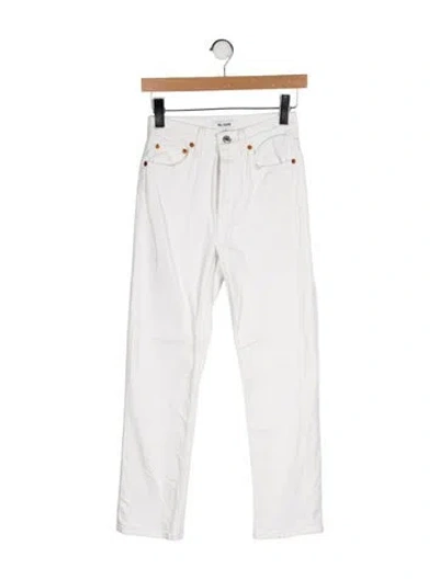Pre-owned Re/done Mid-rise Straight Leg Jeans In Multi