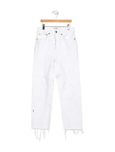 Pre-owned Re/done Mid-rise Straight Leg Jeans In Multi