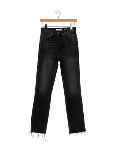 Pre-owned Re/done Mid-rise Straight Leg Jeans In Multi