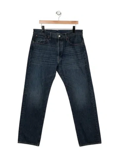 Pre-owned Re/done Mid-rise Straight Leg Jeans W/ Tags In Blue