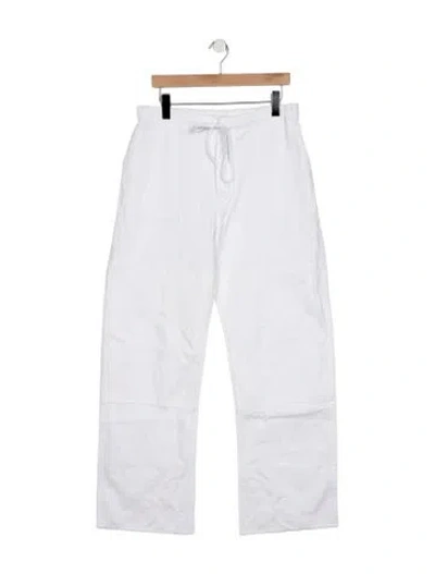 Pre-owned Re/done Mid-rise Straight Leg Jeans W/ Tags In White