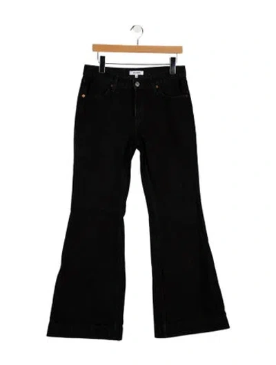 Pre-owned Re/done Mid-rise Wide Leg Jeans In Black