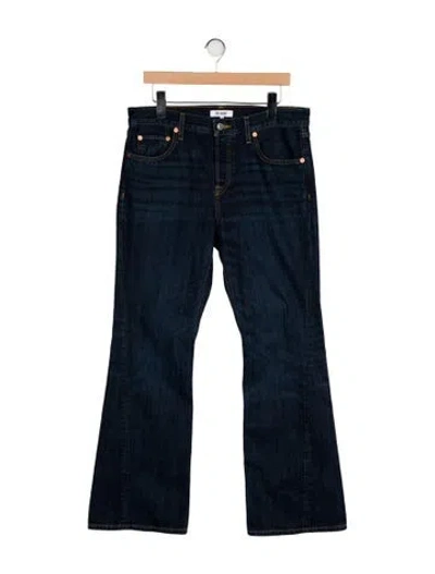 Pre-owned Re/done Mid-rise Wide Leg Jeans In Black