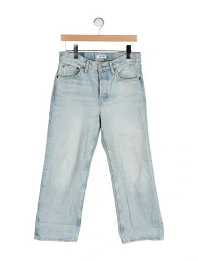 Pre-owned Re/done Mid-rise Wide Leg Jeans In Multi