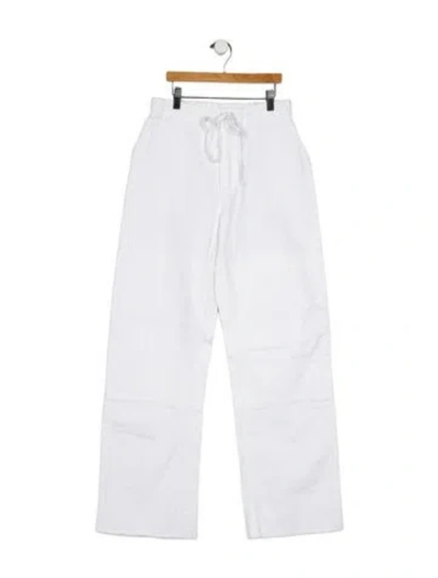 Pre-owned Re/done Mid-rise Wide Leg Jeans W/ Tags In Blue