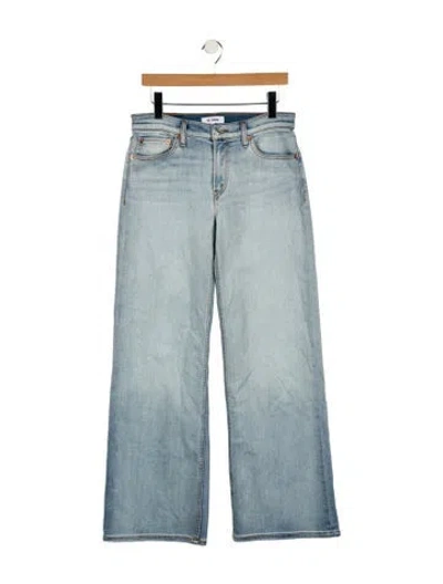 Pre-owned Re/done Mid-rise Wide Leg Jeans W/ Tags In Blue