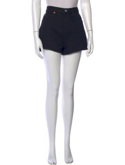 Pre-owned Re/done Mini Shorts In Black