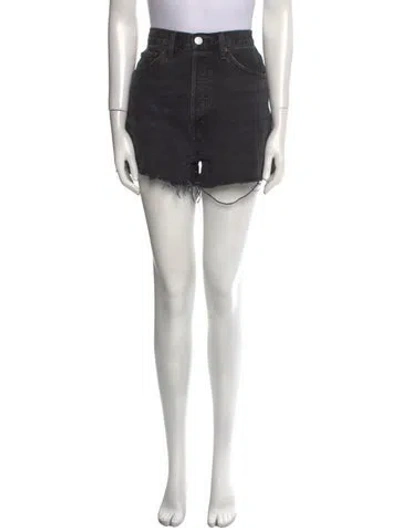 Pre-owned Re/done Mini Shorts In Black