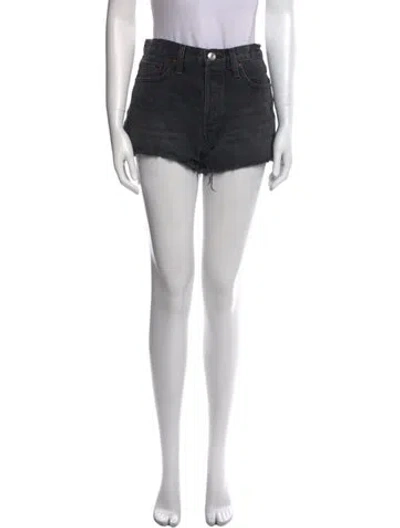 Pre-owned Re/done Mini Shorts In Black
