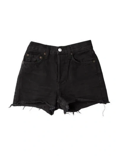 Pre-owned Re/done Mini Shorts In Black