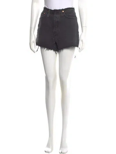 Pre-owned Re/done Mini Shorts In Black