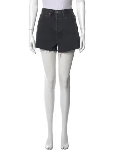 Pre-owned Re/done Mini Shorts In Black