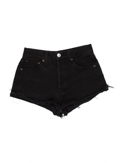 Pre-owned Re/done Mini Shorts In Black