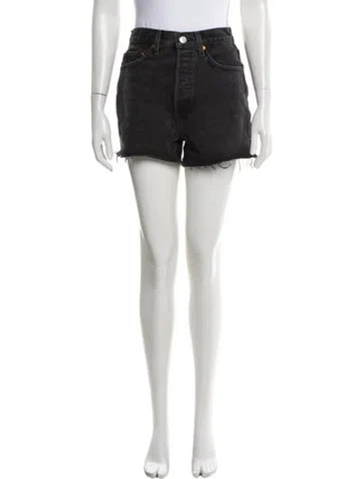 Pre-owned Re/done Mini Shorts In Black