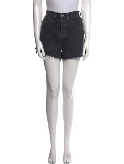 Pre-owned Re/done Mini Shorts In Black