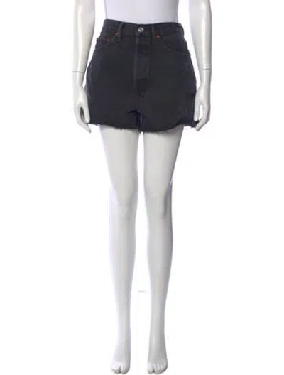 Pre-owned Re/done Mini Shorts In Black