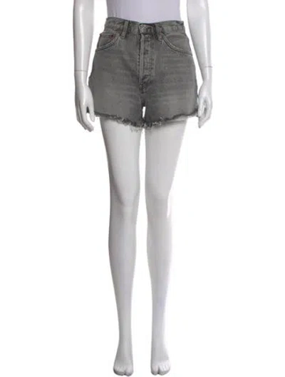 Pre-owned Re/done Mini Shorts In Black