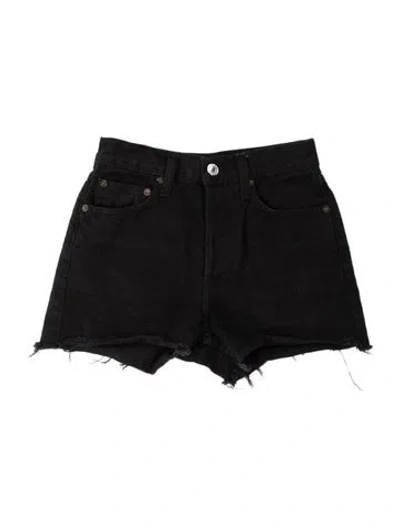 Pre-owned Re/done Mini Shorts In Black