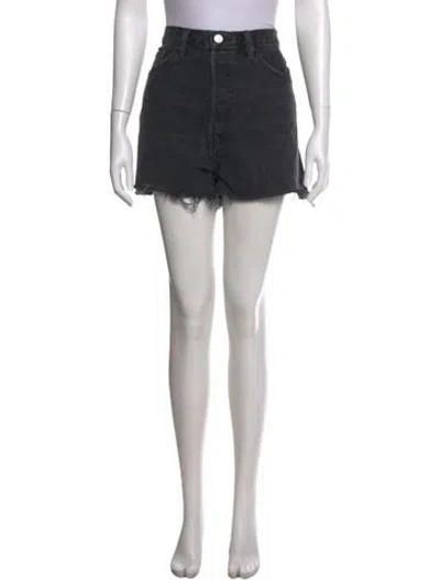 Pre-owned Re/done Mini Shorts In Black