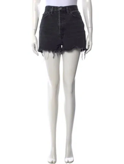 Pre-owned Re/done Mini Shorts In Black