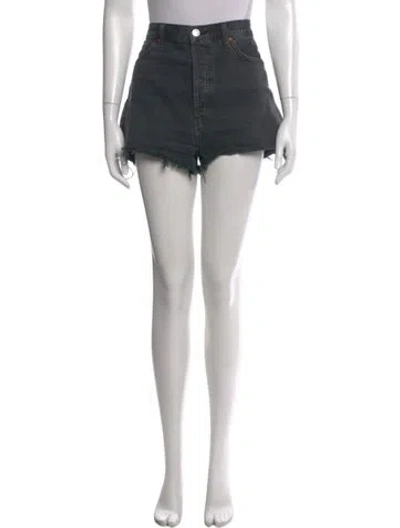 Pre-owned Re/done Mini Shorts In Black