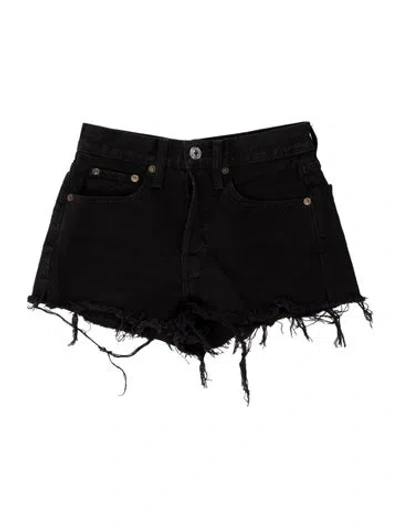 Pre-owned Re/done Mini Shorts In Black