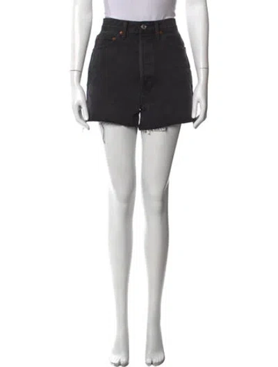 Pre-owned Re/done Mini Shorts In Black