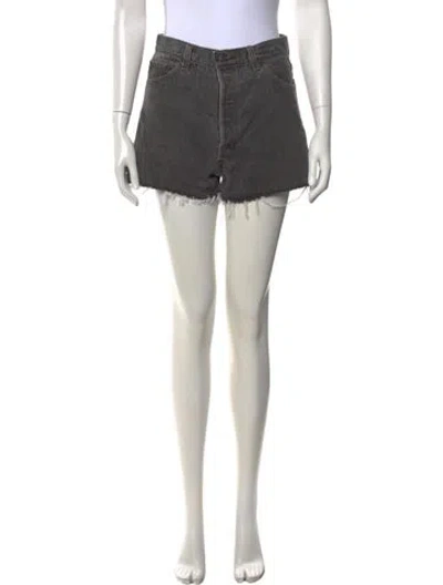Pre-owned Re/done Mini Shorts In Black