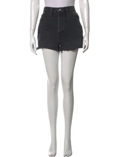 Pre-owned Re/done Mini Shorts In Black
