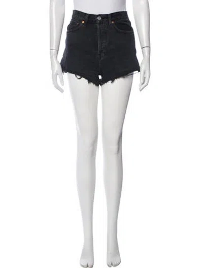 Pre-owned Re/done Mini Shorts In Black