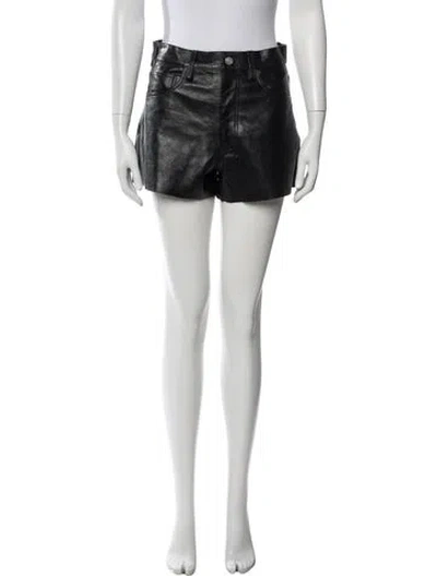 Pre-owned Re/done Mini Shorts In Black