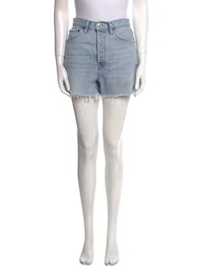 Pre-owned Re/done Mini Shorts In Blue