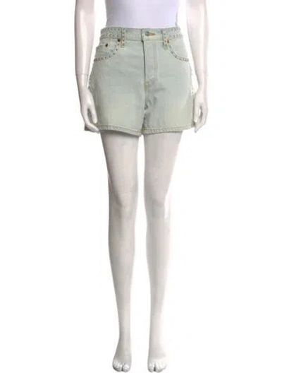 Pre-owned Re/done Mini Shorts In Blue