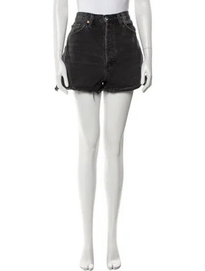 Pre-owned Re/done Mini Shorts In Blue