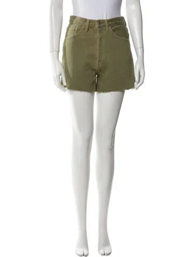 Pre-owned Re/done Mini Shorts In Blue