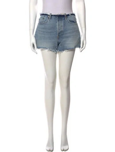 Pre-owned Re/done Mini Shorts In Blue