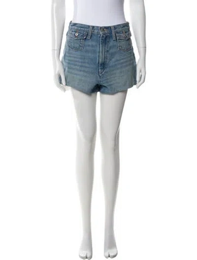 Pre-owned Re/done Mini Shorts In Blue