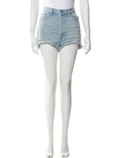 Pre-owned Re/done Mini Shorts In Blue