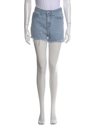 Pre-owned Re/done Mini Shorts In Blue