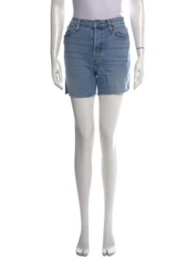 Pre-owned Re/done Mini Shorts In Blue