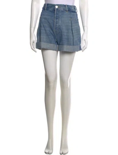 Pre-owned Re/done Mini Shorts In Blue