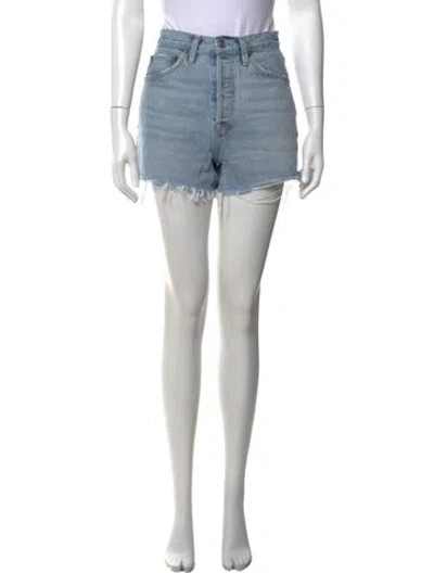 Pre-owned Re/done Mini Shorts In Blue