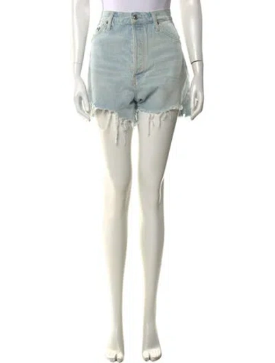 Pre-owned Re/done Mini Shorts In Blue