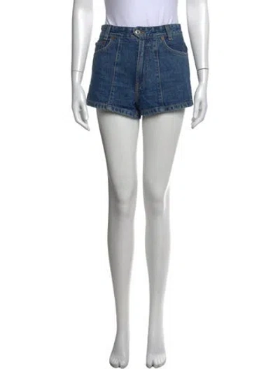 Pre-owned Re/done Mini Shorts In Blue
